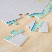 抽象芸術フローラ水彩花 ジグソーパズル (側面)