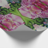 抽象芸術フローラ水絵画色sボホレトロ ラッピングペーパー (角)