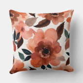 抽象芸術フローラ水色 クッション (裏面)