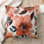 抽象芸術フローラ水色 クッション (ブランケット)