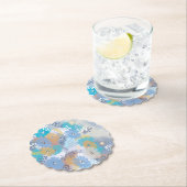 抽象芸術フローラ沿岸ビーチ ペーパーコースター (インサイチュ)