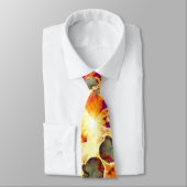 抽象芸術フローラ熱帯ラン絵を描キッド ネクタイ (タイ)