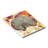 抽象芸術フローラ熱帯ラン絵を描キッド ノートパッド (アングル)