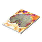 抽象芸術フローラ熱帯ラン絵を描キッド ノートパッド (回転)