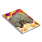 抽象芸術フローラ熱帯ラン絵を描キッド ノートブック (右側)