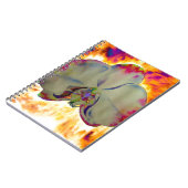 抽象芸術フローラ熱帯ラン絵を描キッド ノートブック (左側)