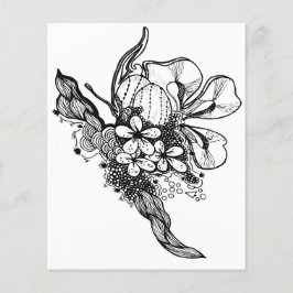 抽象芸術フローラ着色シート