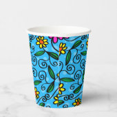 抽象芸術フローラ紙カップ 紙コップ (右)