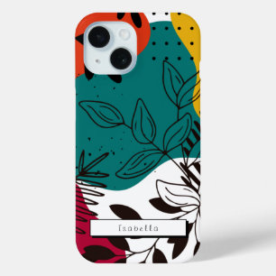 抽象芸術フローラ絵を描とカラフルのCase-Mate iP iPhone 15ケース