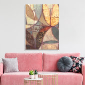 抽象芸術フローラ絵画リーフズバイノーマンワイアット キャンバスプリント (インサイチュ (リビング))