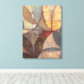 抽象芸術フローラ絵画リーフズバイノーマンワイアット キャンバスプリント (インサイチュ (ウッドフロア))