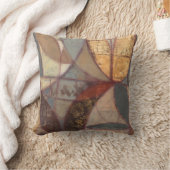 抽象芸術フローラ絵画リーフズバイノーマンワイアット クッション (ブランケット)