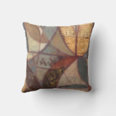 抽象芸術フローラ絵画リーフズバイノーマンワイアット クッション (裏面)