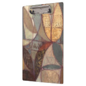 抽象芸術フローラ絵画リーフズバイノーマンワイアット クリップボード (左)