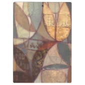 抽象芸術フローラ絵画リーフズバイノーマンワイアット クリップボード (裏面)