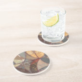 抽象芸術フローラ絵画リーフズバイノーマンワイアット コースター (側面)