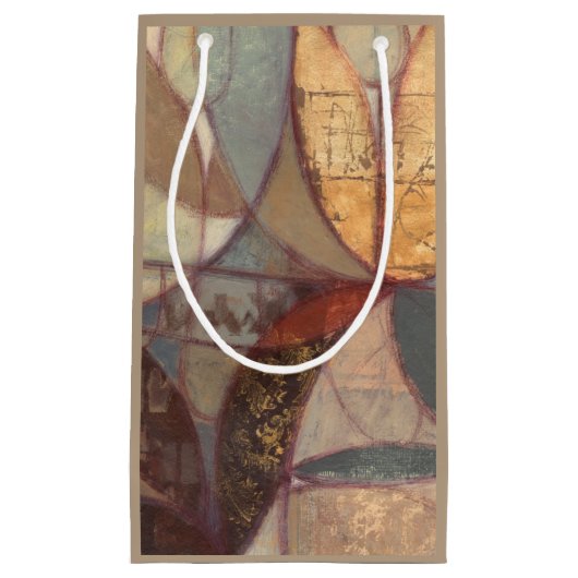 抽象芸術フローラ絵画リーフズバイノーマンワイアット スモールペーパーバッグ (正面)