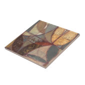 抽象芸術フローラ絵画リーフズバイノーマンワイアット タイル (側面)