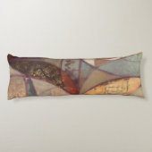 抽象芸術フローラ絵画リーフズバイノーマンワイアット ボディピロー (裏面)