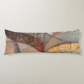 抽象芸術フローラ絵画リーフズバイノーマンワイアット ボディピロー (正面)