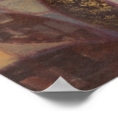 抽象芸術フローラ絵画リーフズバイノーマンワイアット ポスター (角)