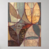 抽象芸術フローラ絵画リーフズバイノーマンワイアット ポスター (正面)