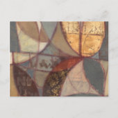 抽象芸術フローラ絵画リーフズバイノーマンワイアット ポストカード (正面)