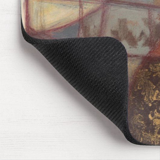 抽象芸術フローラ絵画リーフズバイノーマンワイアット マウスパッド (コーナー)