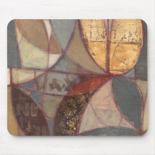 抽象芸術フローラ絵画リーフズバイノーマンワイアット マウスパッド (正面)