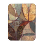 抽象芸術フローラ絵画リーフズバイノーマンワイアット マグネット (縦)