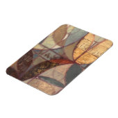 抽象芸術フローラ絵画リーフズバイノーマンワイアット マグネット (左側)