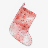 抽象芸術フローラ背景の過去 スモールクリスマスストッキング (正面 (吊り時))