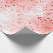 抽象芸術フローラ背景の過去 ラッピングペーパー (角)