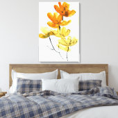 抽象芸術フローラ背景 キャンバスプリント (インサイチュ (寝室))