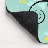 抽象芸術フローラ背景 マウスパッド (コーナー)