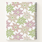 抽象芸術フローラ花ロマンチックなパターンcartoon p ノートブック (裏面)
