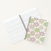 抽象芸術フローラ花ロマンチックなパターンcartoon p ノートブック (内部)