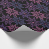 抽象芸術フローラ花ロマンチックなパターンcartoon p ラッピングペーパー (角)