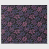 抽象芸術フローラ花ロマンチックなパターンcartoon p ラッピングペーパー (フラット)