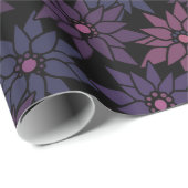 抽象芸術フローラ花ロマンチックなパターンcartoon p ラッピングペーパー (ロールコーナー)