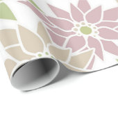 抽象芸術フローラ花ロマンチックなパターンcartoon p ラッピングペーパー (ロールコーナー)