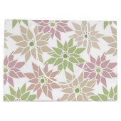 抽象芸術フローラ花ロマンチックなパターンcartoon p ラージペーパーバッグ (裏面)