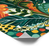 抽象芸術フローラ芸術 ポスター (角)