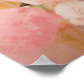 抽象芸術フローラ芸術 ポスター (角)