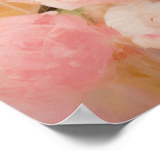 抽象芸術フローラ芸術 ポスター (角)