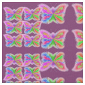 抽象芸術フローラ蝶 ファブリック (クローズアップ)