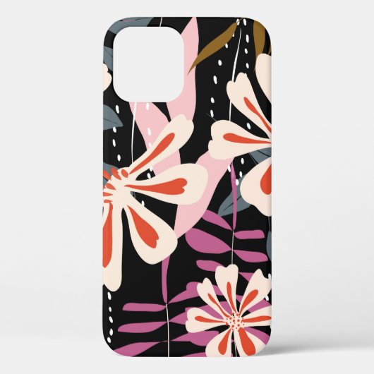 抽象芸術フローラ表面パターンのシームレスな背景 Case-Mate iPhoneケース (裏面)