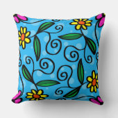 抽象芸術フローラ装飾用クッション クッション (正面)