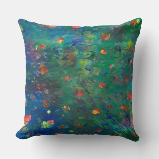 抽象芸術フローラ装飾用クッション クッション (正面)