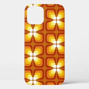 抽象芸術フローラ要素と iPhone 12ケース